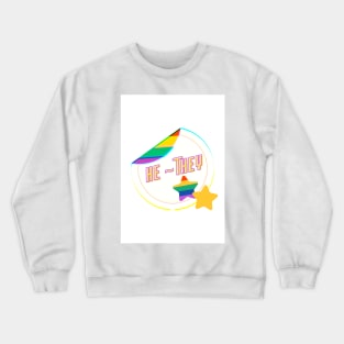 He/They Pronouns Crewneck Sweatshirt